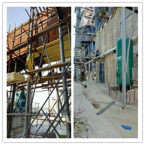 rock wool used in power plant